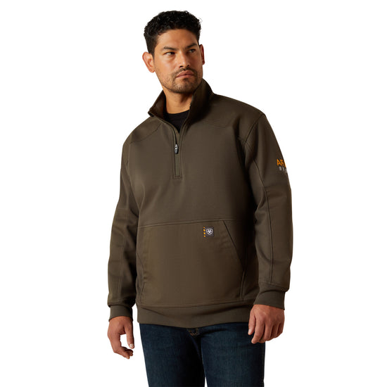 Ariat Men's Rebar Workman Duracanvas 1/4 Zip Sweatshirt 10062608