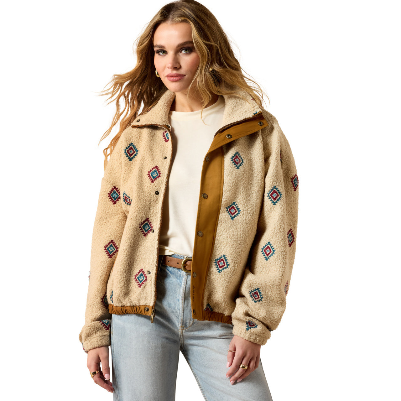 Ariat Ladies Sherpa Southwest Embroidered Motif Jacket 10062815