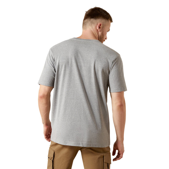 Ariat Men's Rebar Cotton Strong Heather Grey Workhog T-Shirt 10054517