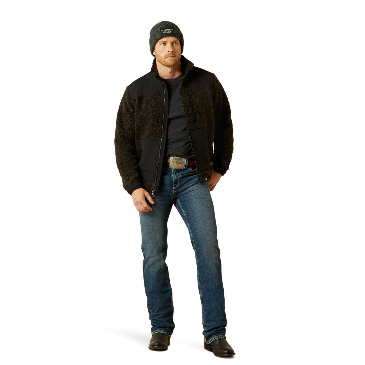 Ariat Men's Western Sherpa Black Jacket 10062484