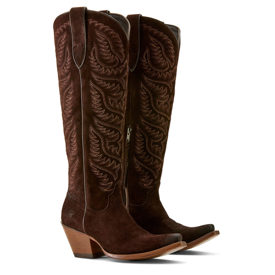 Ariat Ladies Laramie X Toe Suede Western Boot 10063926