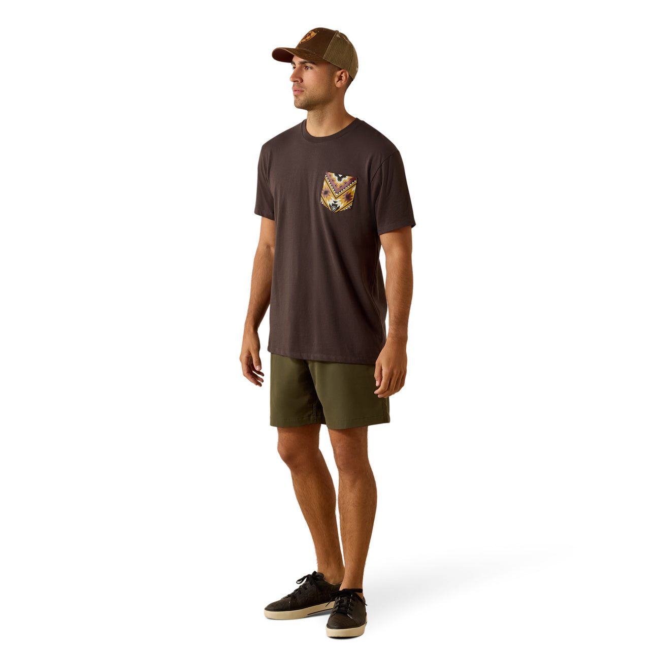 Ariat Men's Southwest Longest Horn Vintage Black T-Shirt 10071198