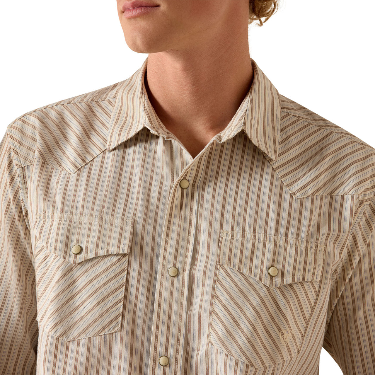 Ariat Men's Retro Hesper Sandshell Stripe Fitted Snap Shirt 10071090