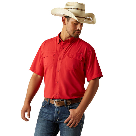 Ariat Men's VentTEK Outbound Classic Fit Red Shirt 10058787
