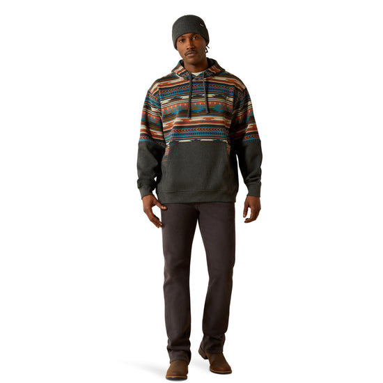 Ariat Men's Color Block Rust Serape Hoodie 10062905