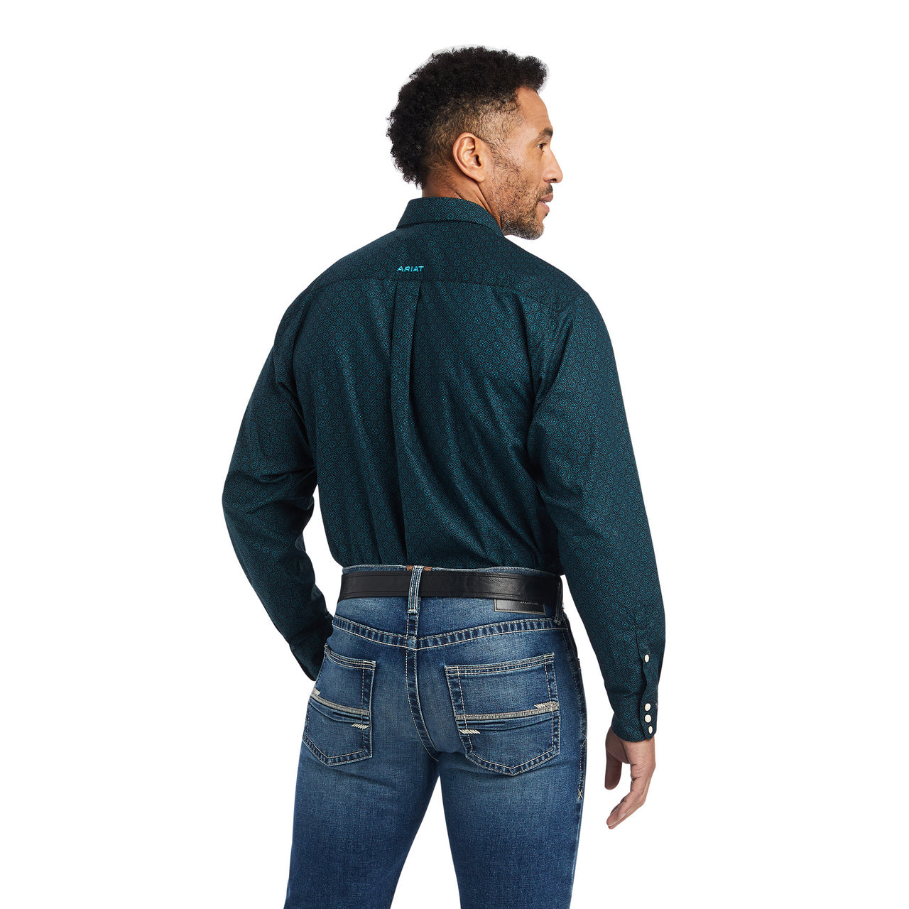 Ariat Men's Kannon Classic Fit Ocean Depths Snap Button Shirt  10042337