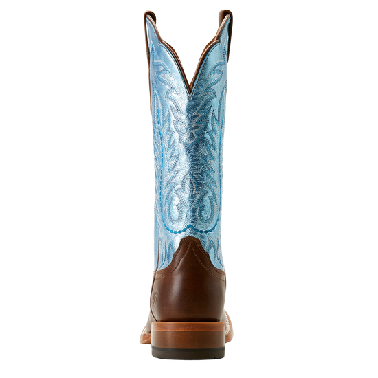 Ariat Ladies Frontier Tilly Dapper Tan & Surf Blue Western Boot 10053642