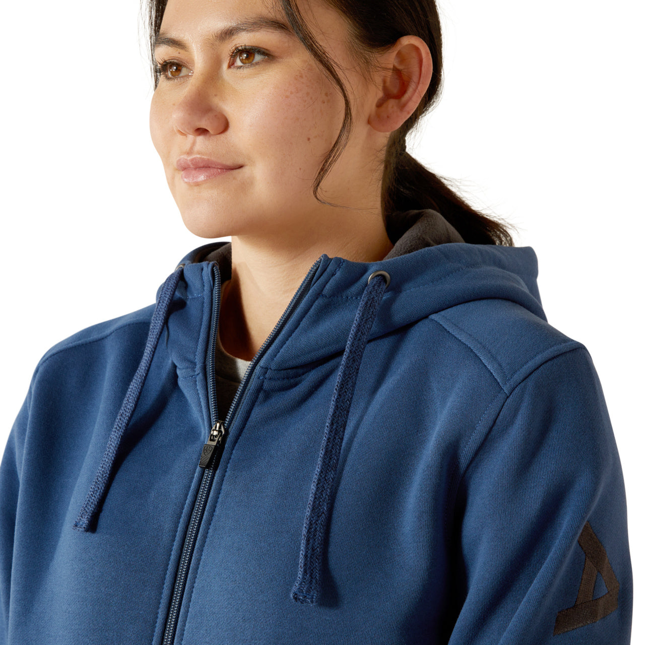 Ariat Ladies Rebar All-Weather Ensign Blue Full Zip Hood Jacket 10062607