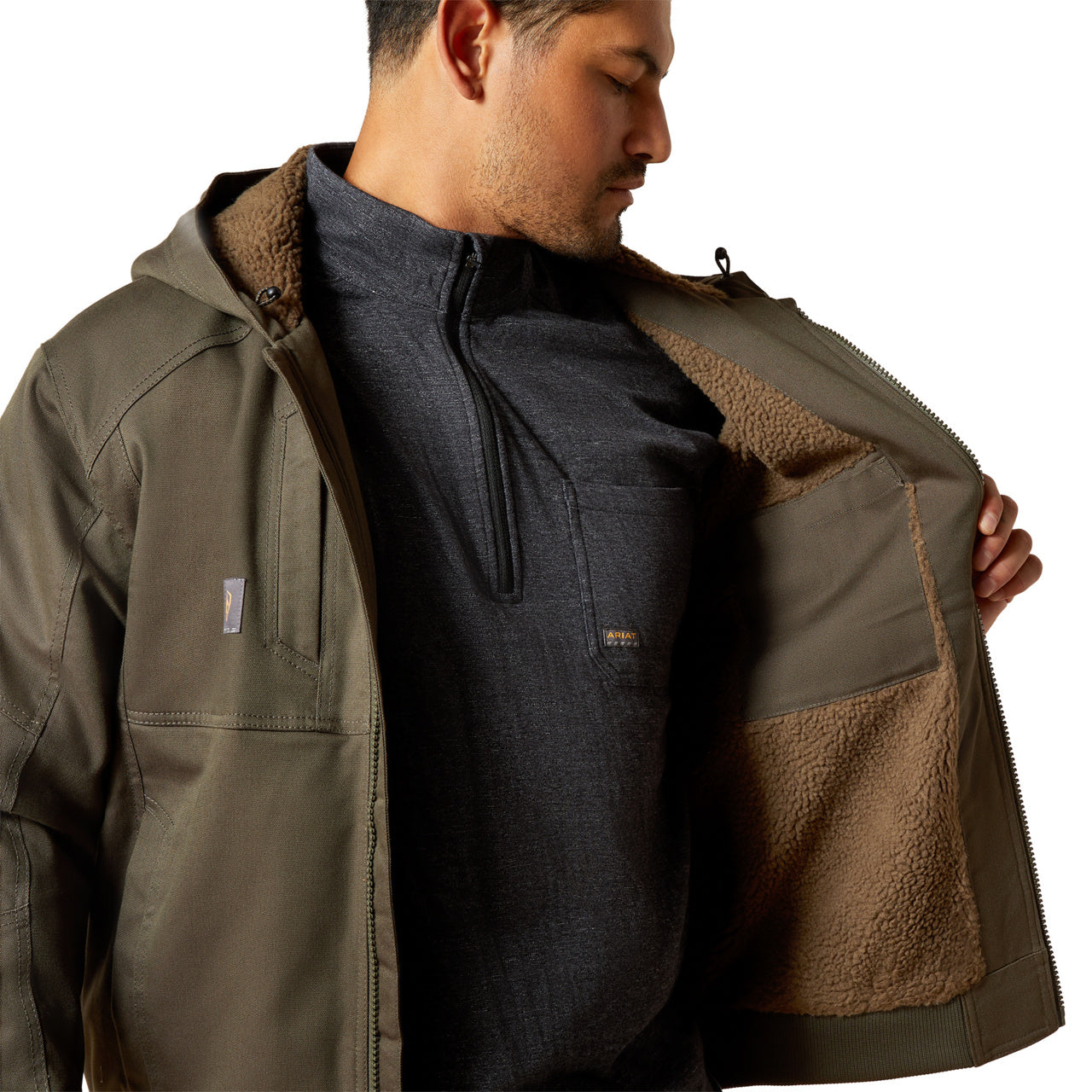 Ariat Men's Rebar Brown DuraCanvas Jacket 10062535