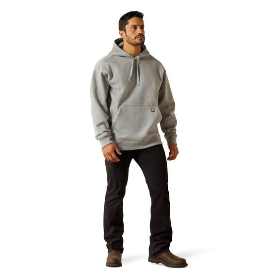 Ariat Men's Rebar Heavyweight Heather Grey Hoodie 10062707