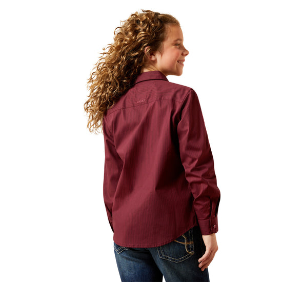 Ariat Youth Girl's Team Kirby Port Royale Stripe Shirt 10065835