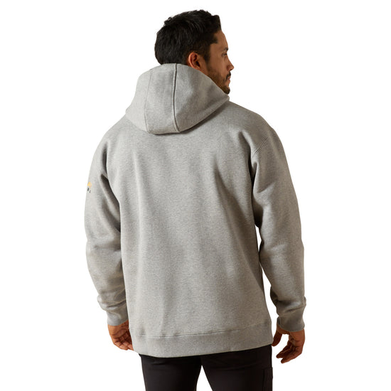 Ariat Men's Rebar Heavyweight Heather Grey Hoodie 10062707