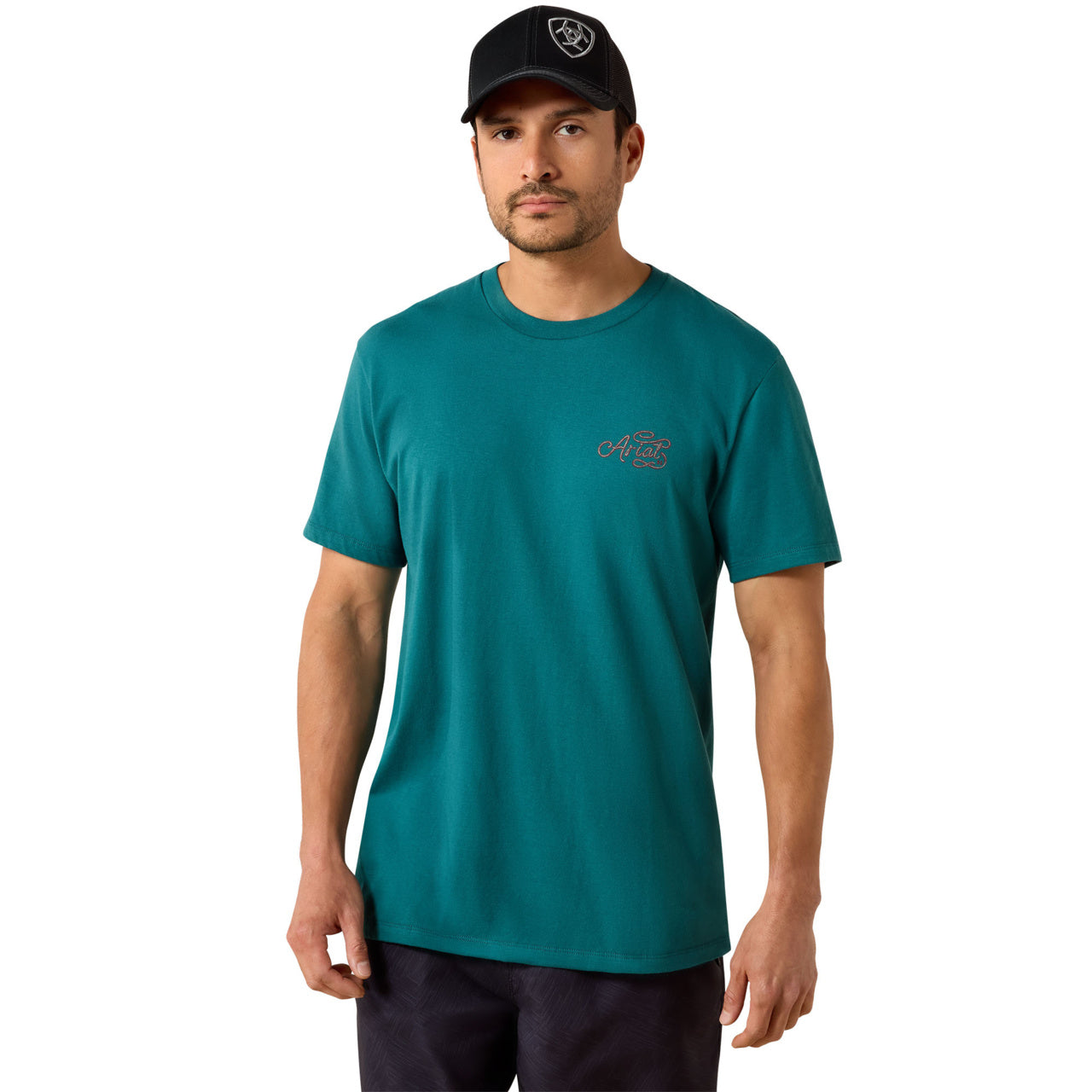 Ariat Men's Cattle Skull Freedom Mediterranean T-Shirt 10071194