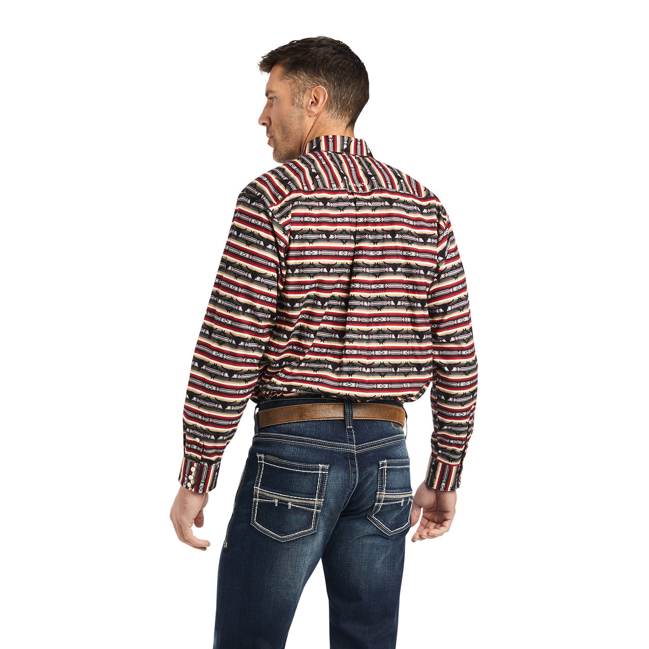 Ariat Men's Winford Bull Aztec Print Monument Snap Shirt 10042274