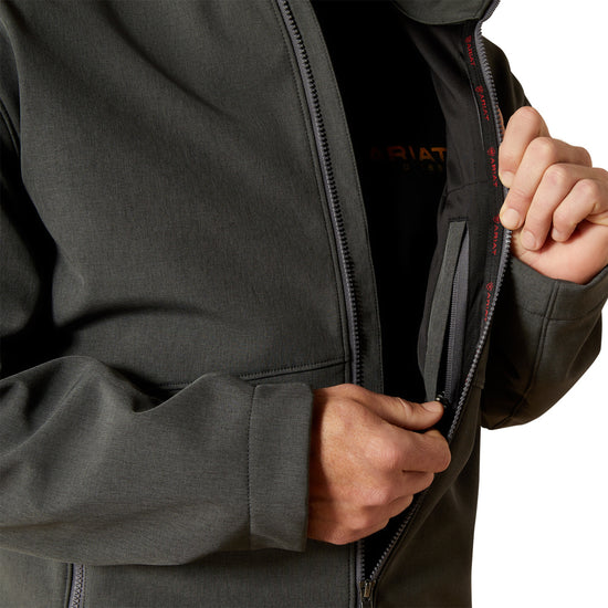 Ariat Men's Charcoal American Logo Softshell Jacket 10062579