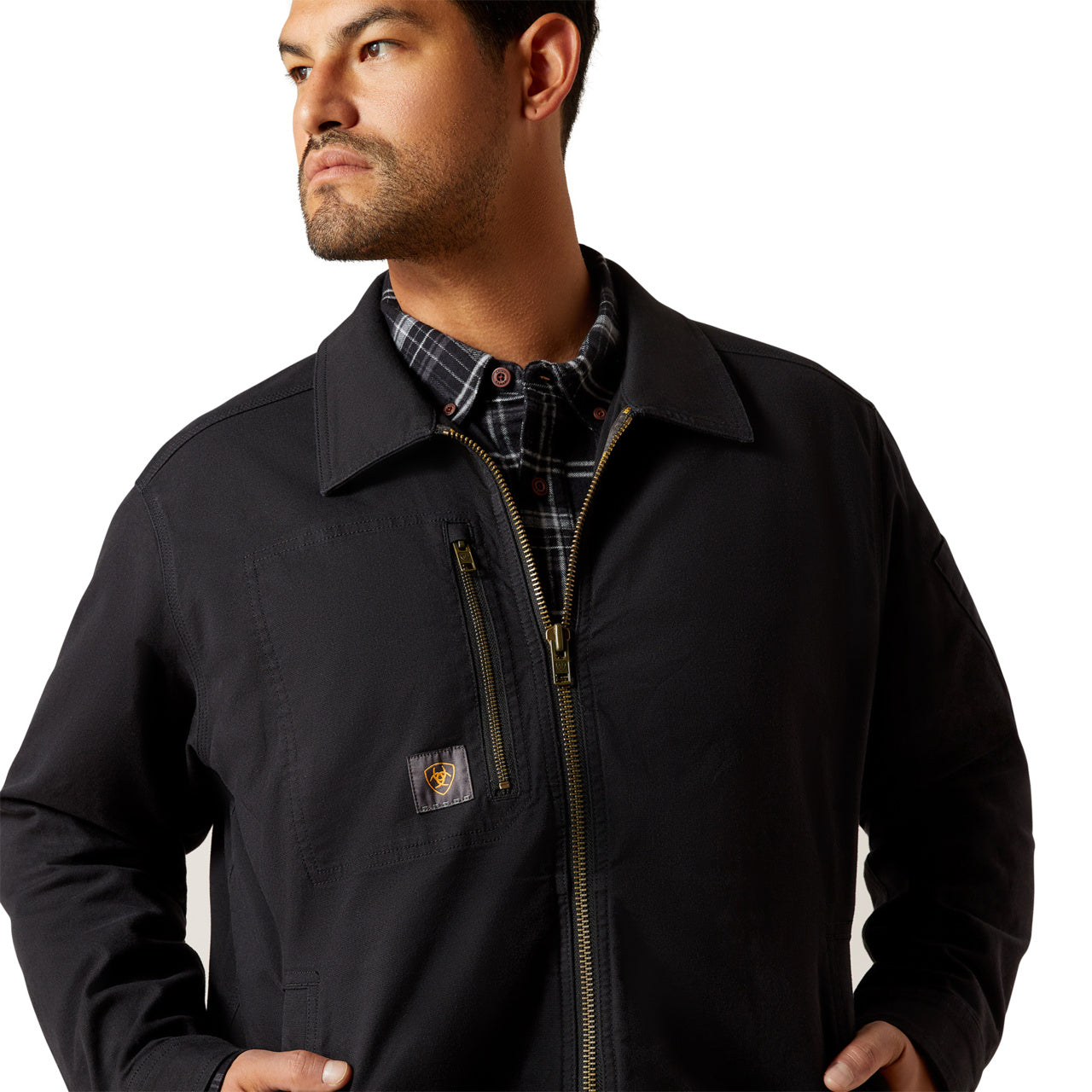 Ariat Men's Rebar Made Tough Black Shop Jacket 10062288