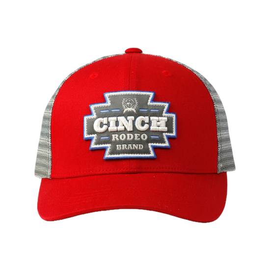 Cinch Men's Rodeo Logo Red Snapback Hat MHC7901004
