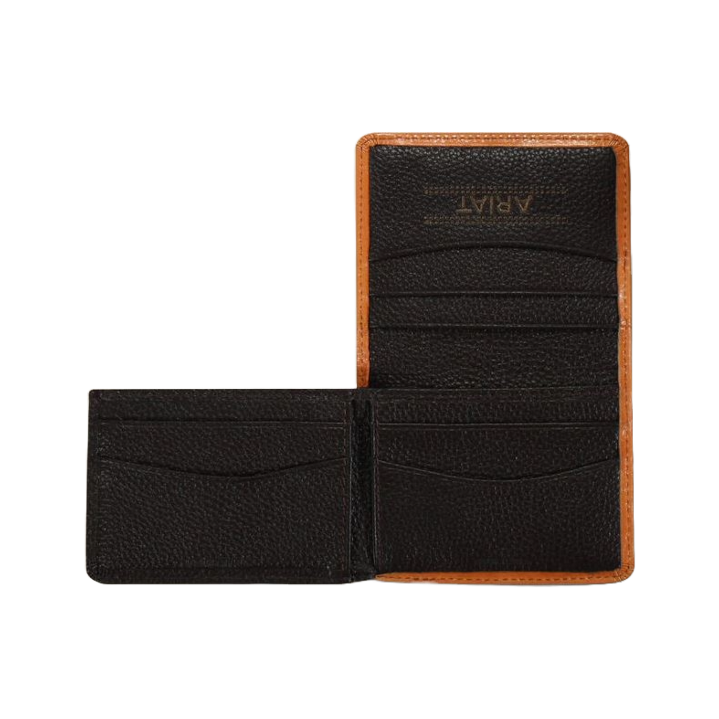 Ariat Floral Embossed Light Brown Leather Bifold Wallet A3551108