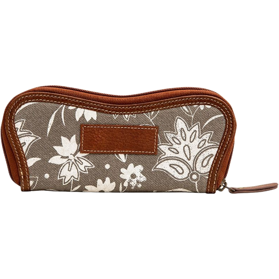 Myra Bag Ladies Floppy Floral Brown Sunglasses Case S-7013
