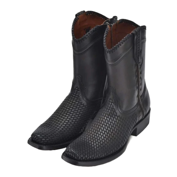 Cuadra Men's Oxford Laser & Woven Narrow Square Toe Boots CU969