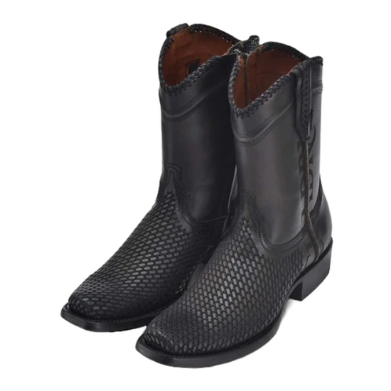 Cuadra Men's Oxford Laser & Woven Narrow Square Toe Boots CU969