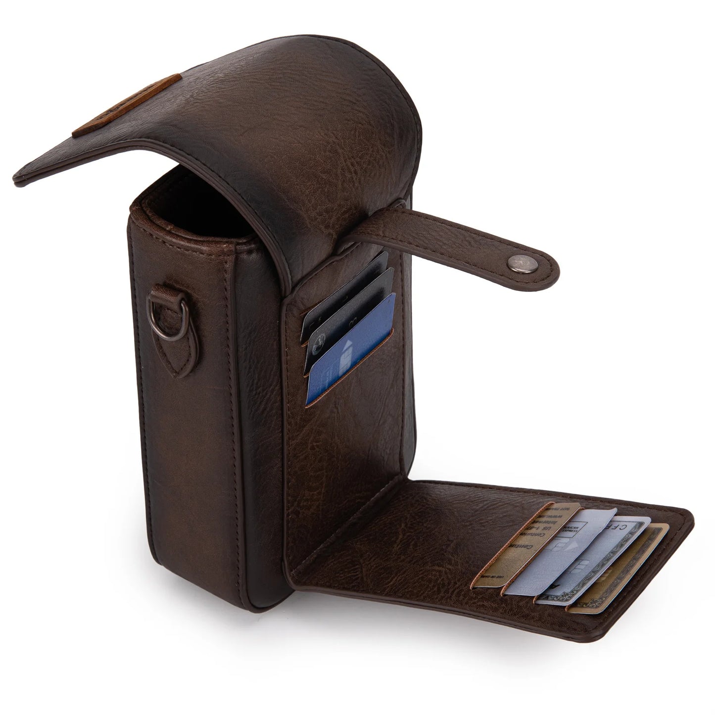 Wrangler Ladies Coffee Cell Phone Purse With Back Card Slots Crossbody WG118-204CF