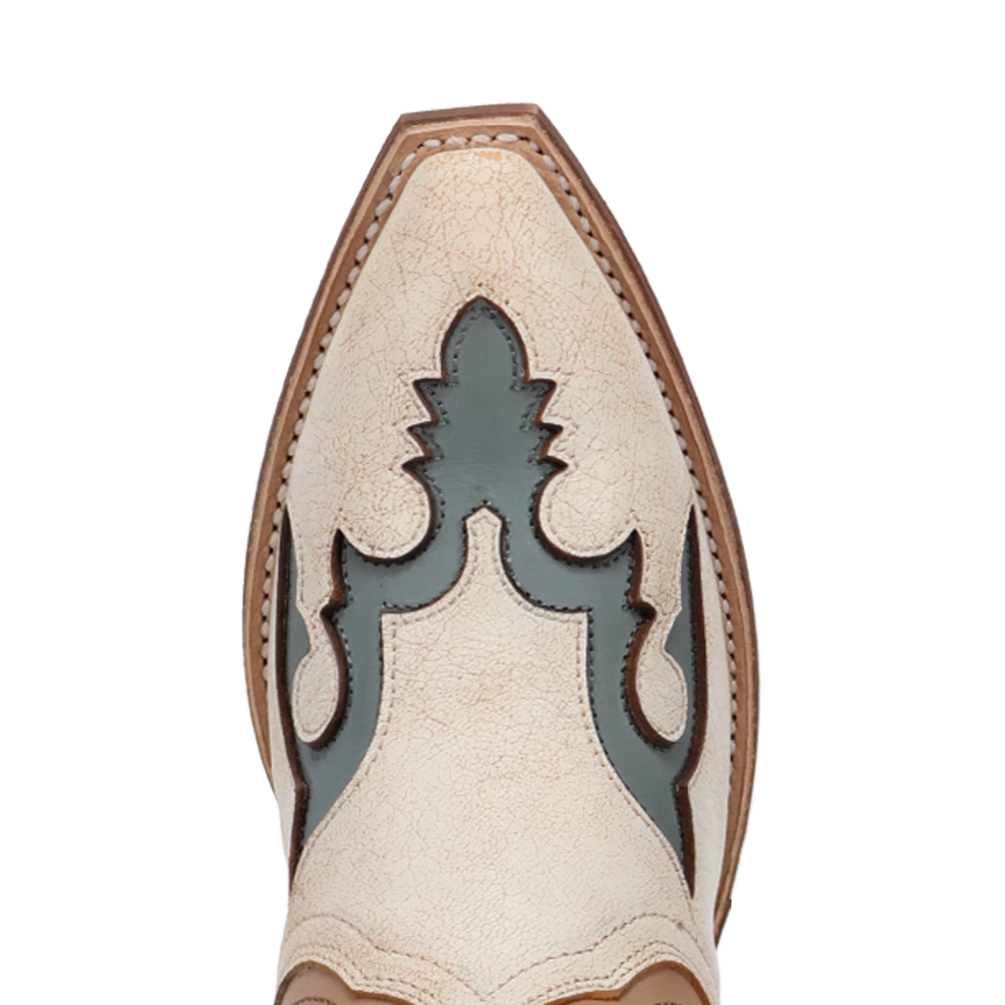 Laredo Ladies Honky-Tonk Halo Off White Leather Western Boot 20083