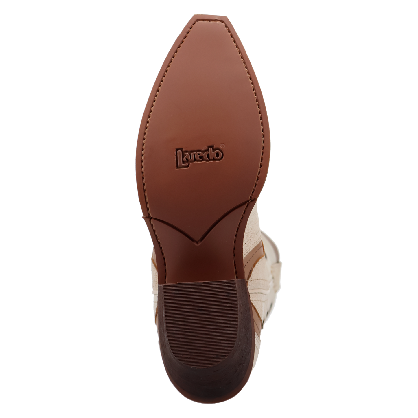 Laredo Ladies Honky-Tonk Halo Off White Leather Western Boot 20083