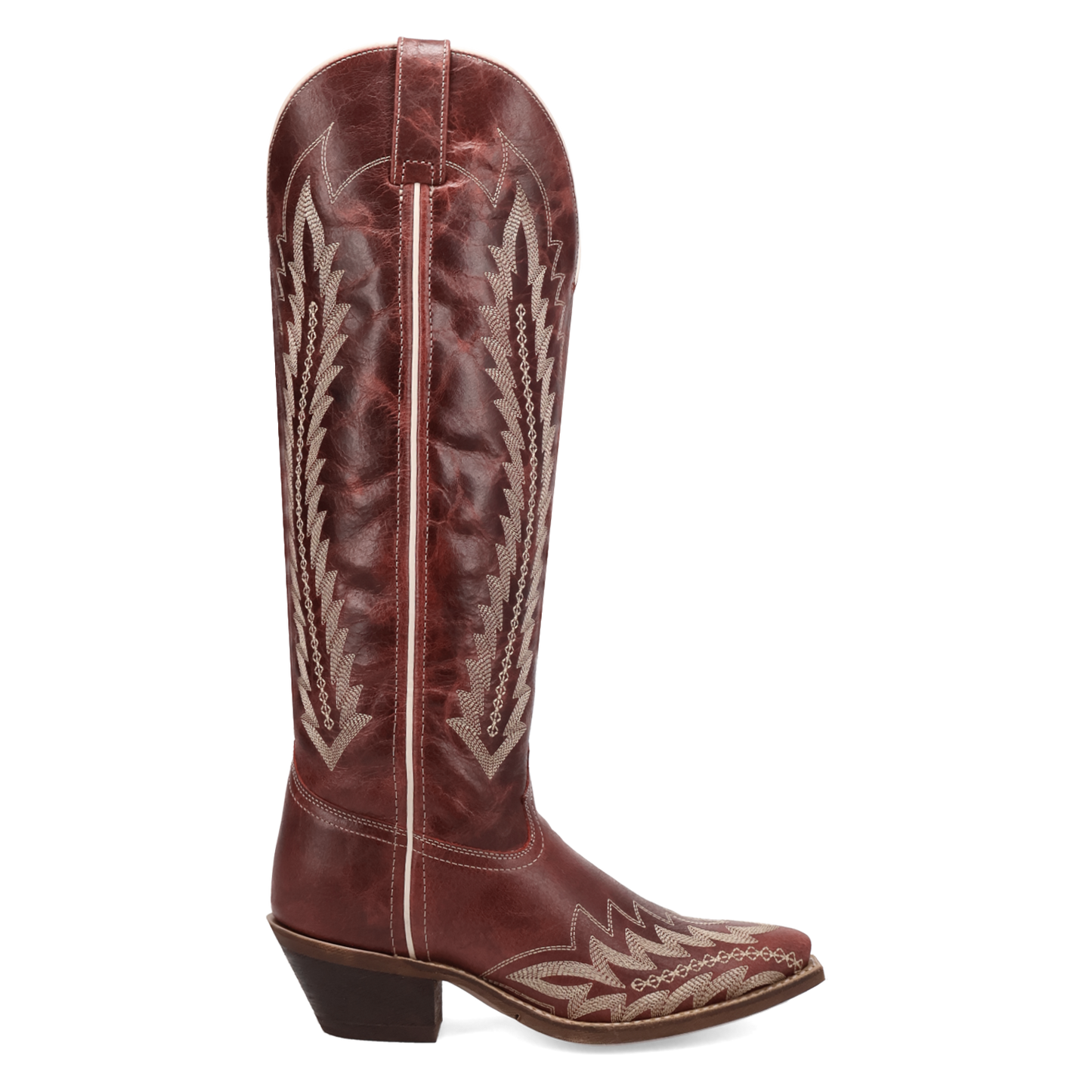 Laredo Ladies Roxelle Wide Calf Red Leather Western Tall Boot 20090WC