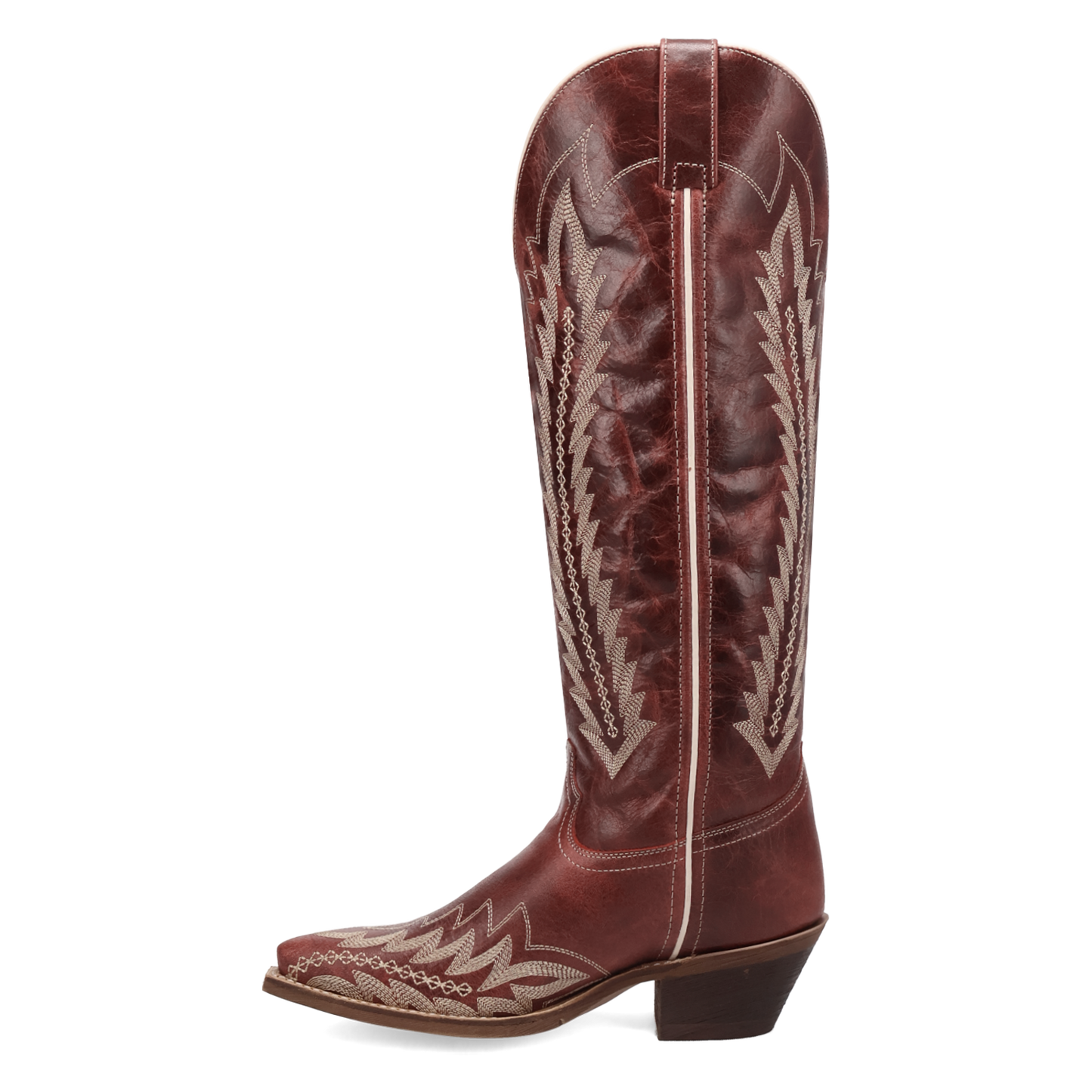 Laredo Ladies Roxelle Wide Calf Red Leather Western Tall Boot 20090WC