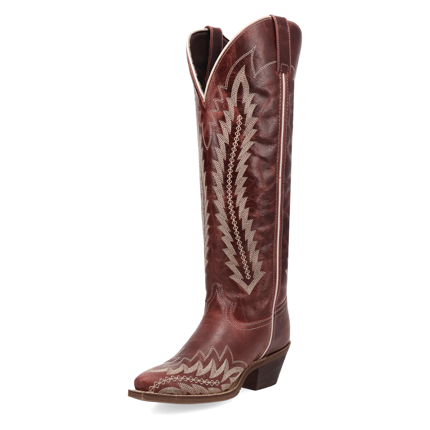 Laredo Ladies Roxelle Wide Calf Red Leather Western Tall Boot 20090WC