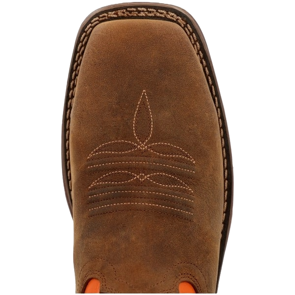 Durango Men's Workin' Rebel™ Waterproof with InsulKul™ Brown & Orange Work Boot DDB0497