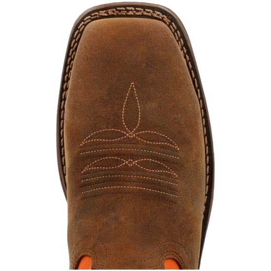 Durango Men's Workin' Rebel™ Waterproof with InsulKul™ Brown & Orange Work Boot DDB0497
