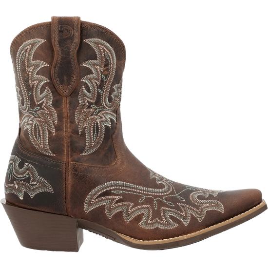 Durango Ladies Shyloh Embroidered Driftwood Brown Western Bootie DRD0492