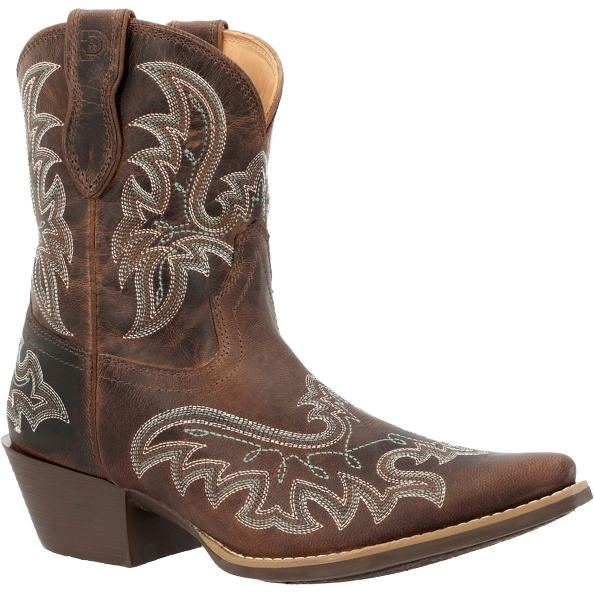 Durango Ladies Shyloh Embroidered Driftwood Brown Western Bootie DRD0492