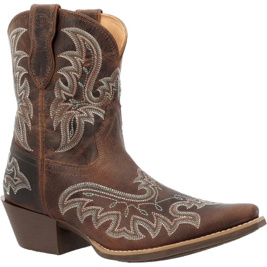 Durango Ladies Shyloh Embroidered Driftwood Brown Western Bootie DRD0492