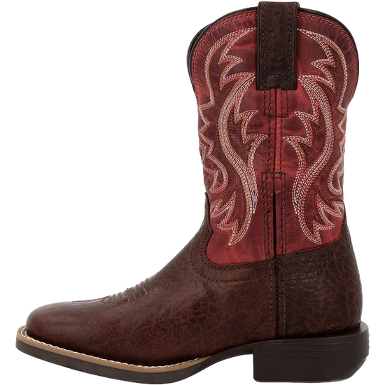 Durango Little Girl's Shyloh Dynamite Red & Mahogany Western Boot DBT0251C