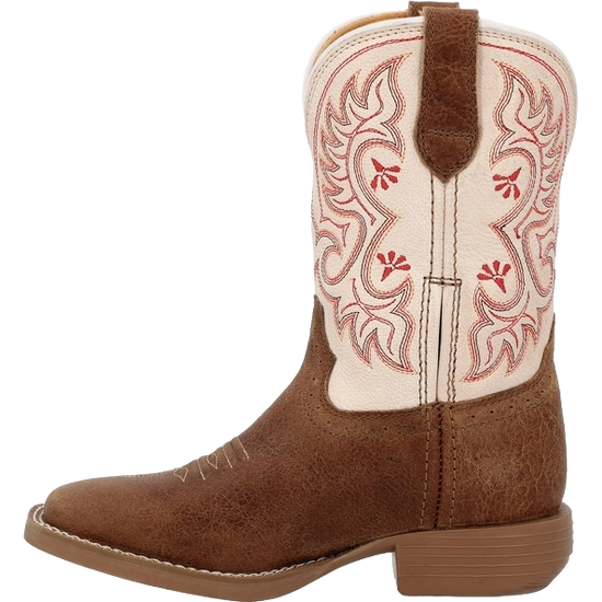Durango Youth Girl's Shyloh Metallic Peach & Tan Western Boot DBT0253Y