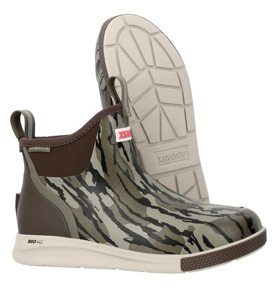 XTRATUF Men's Camo 6" Outdoor Mossy Oak Bottomland Sport Deck Boot XADSM902