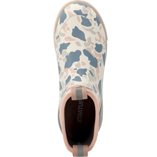 XtraTuf Ladies Outdoor 6" Ivory Duck Camo Sport Ankle Deck Boot XADSWDC4