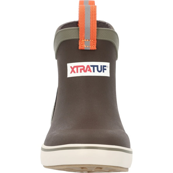 XTRATUF Kid's Camo 4" Outdoor Dark Brown & Realtree Edge Deck Boot XKABRT90