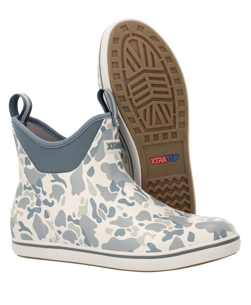 XTRATUF Men's 6" Outdoor Stormy Duck Camo Ankle Deck Boot XMABDC20