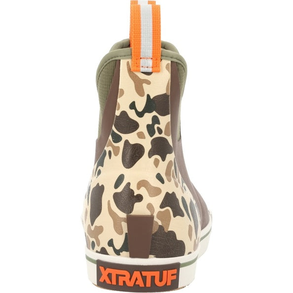 XtraTuf Men's Outdoors 6" Brown Fleece Lined Ankle Deck Boot XMADBC90