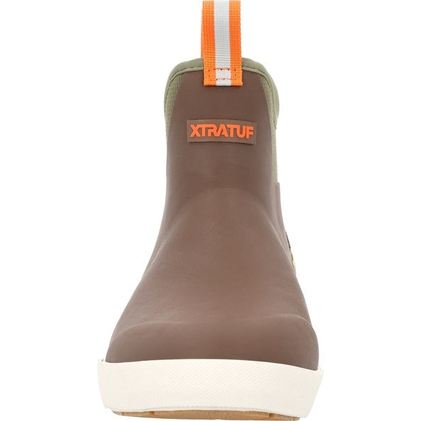 XtraTuf Men's Outdoors 6" Brown Fleece Lined Ankle Deck Boot XMADBC90