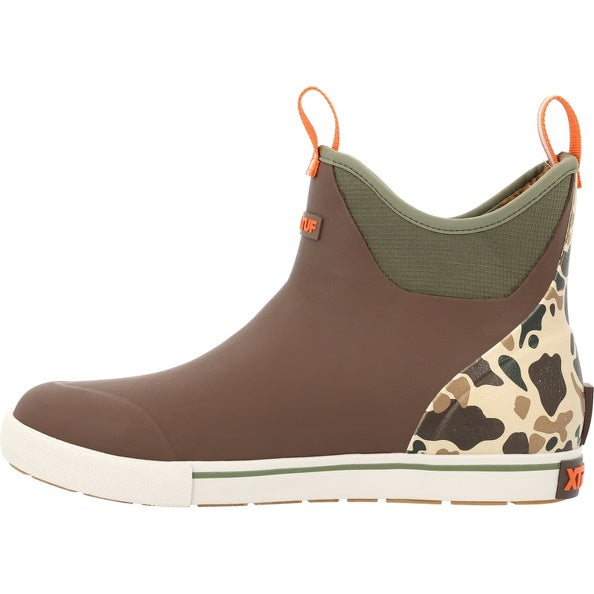 XtraTuf Men's Outdoors 6" Brown Fleece Lined Ankle Deck Boot XMADBC90