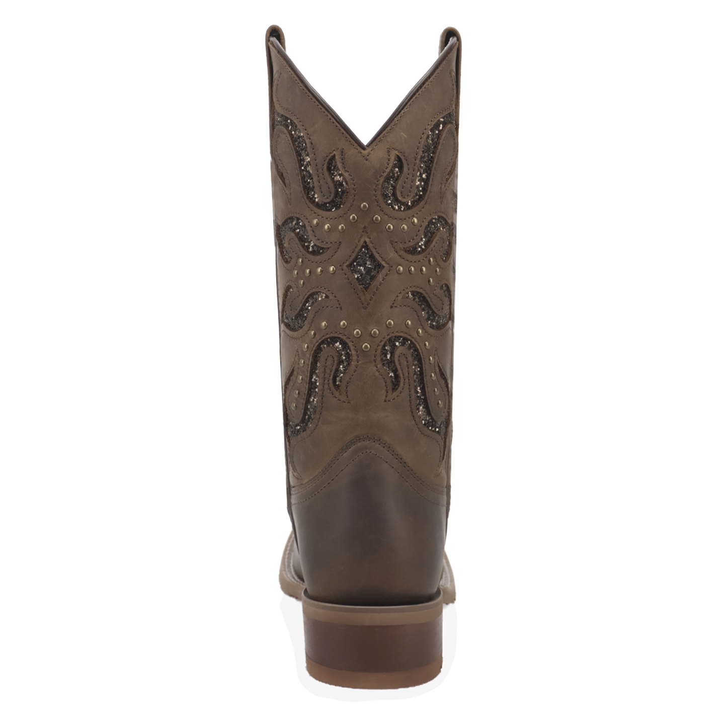 Laredo Ladies Lonestar Brown Lace Leather Western Boot 2034