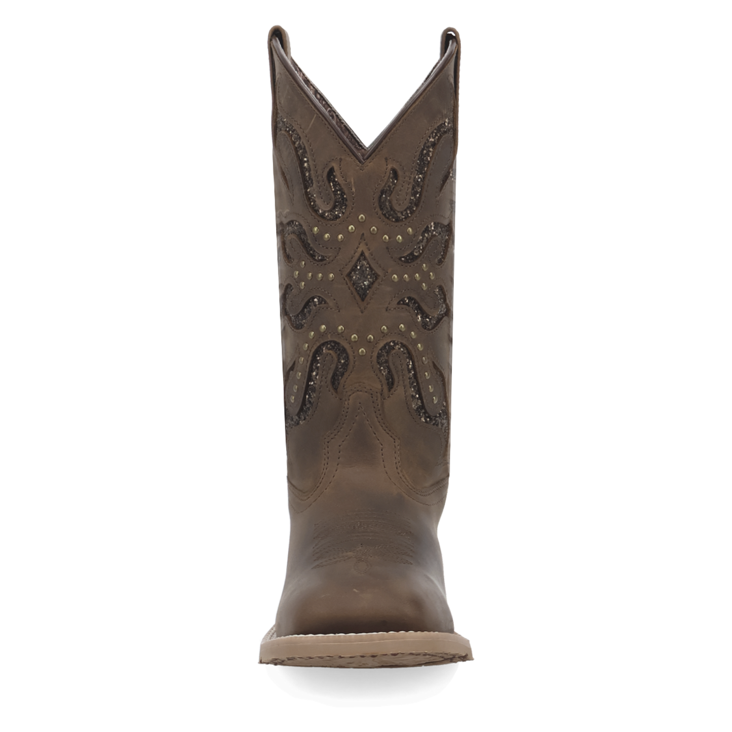 Laredo Ladies Lonestar Brown Lace Leather Western Boot 2034