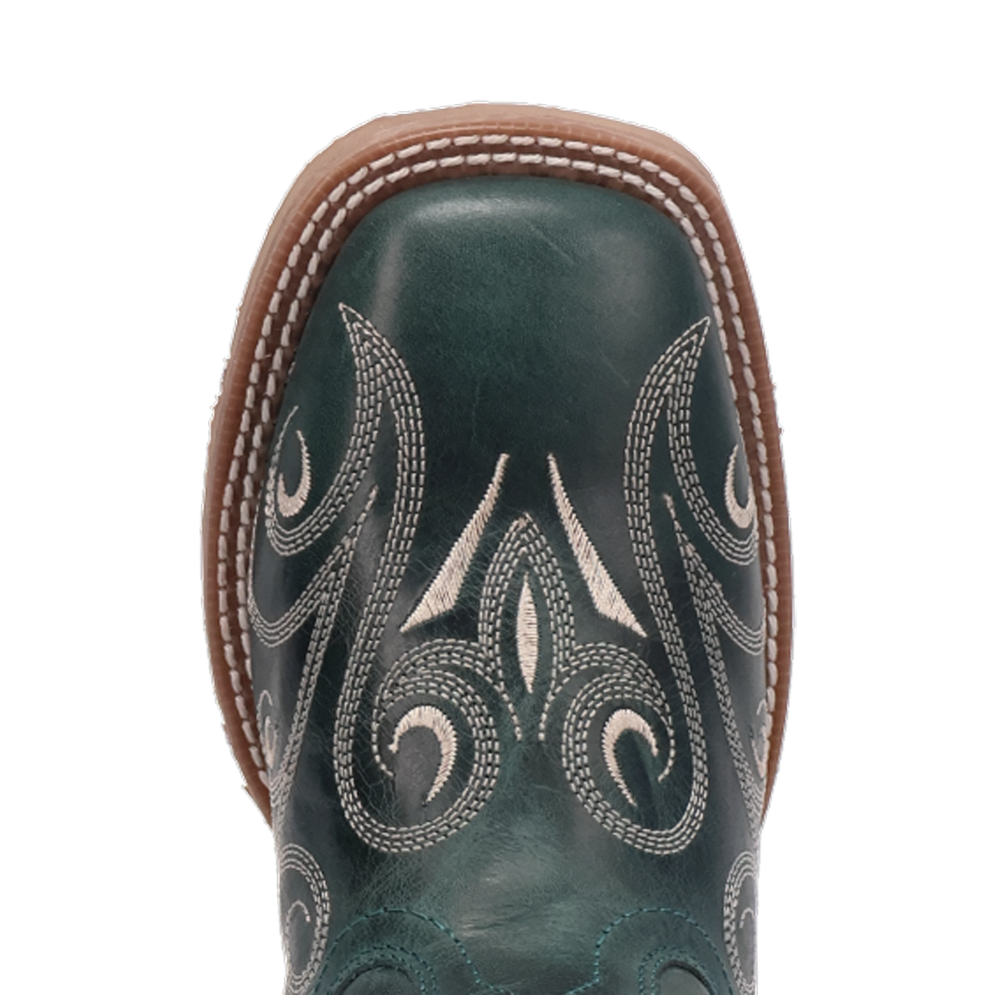 Laredo Ladies Spurred Turquoise Square Toe Leather Western Boot 2037