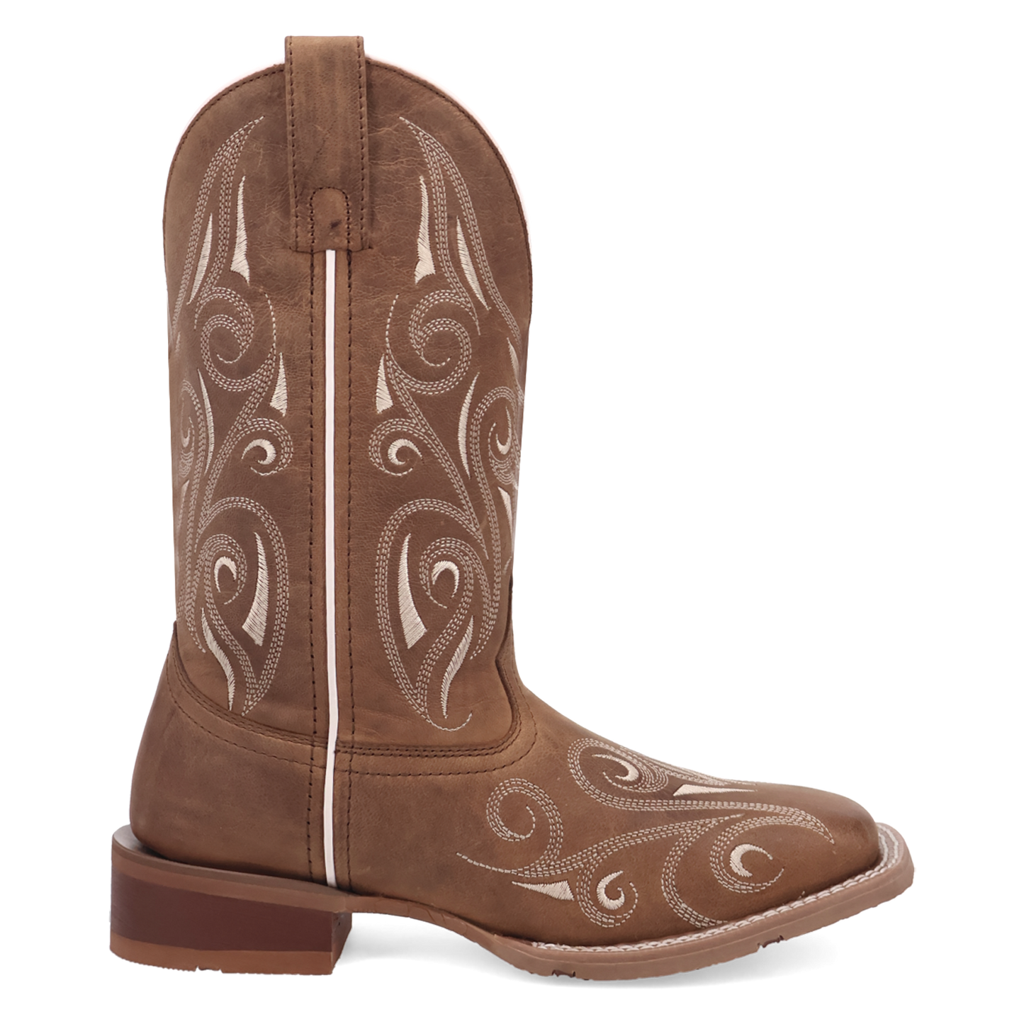 Laredo Ladies Spurred Tan Leather Western Boot 2038