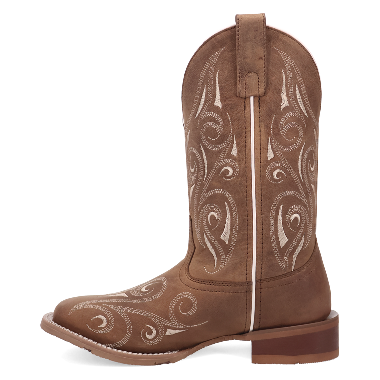 Laredo Ladies Spurred Tan Leather Western Boot 2038